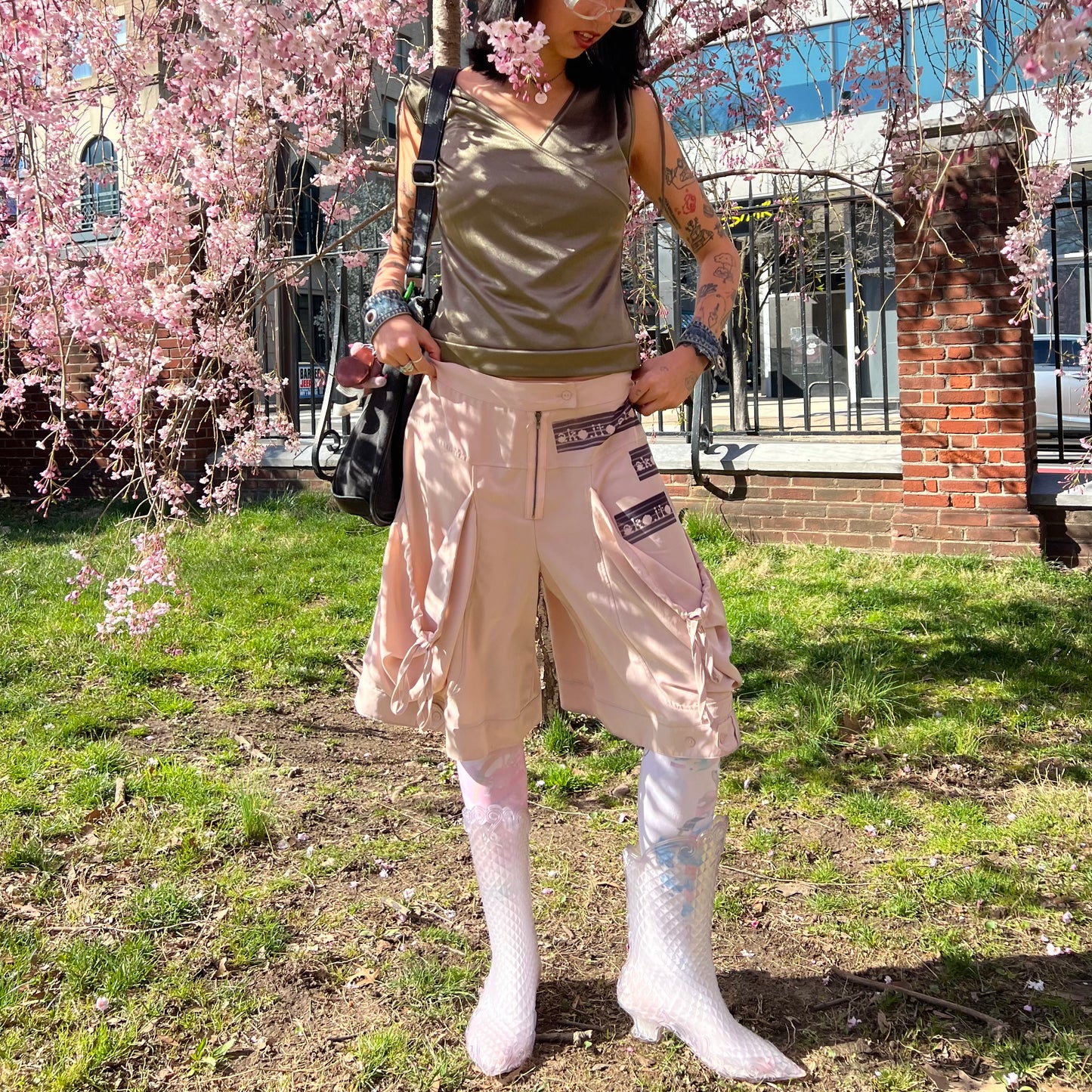 Block Logo Blush Trouser Shorts