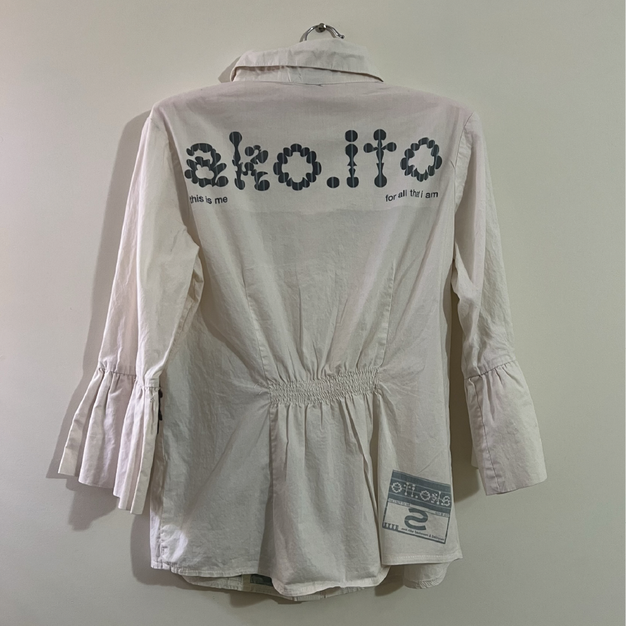 Kanti Coded Flounce Sleeve Button-Up