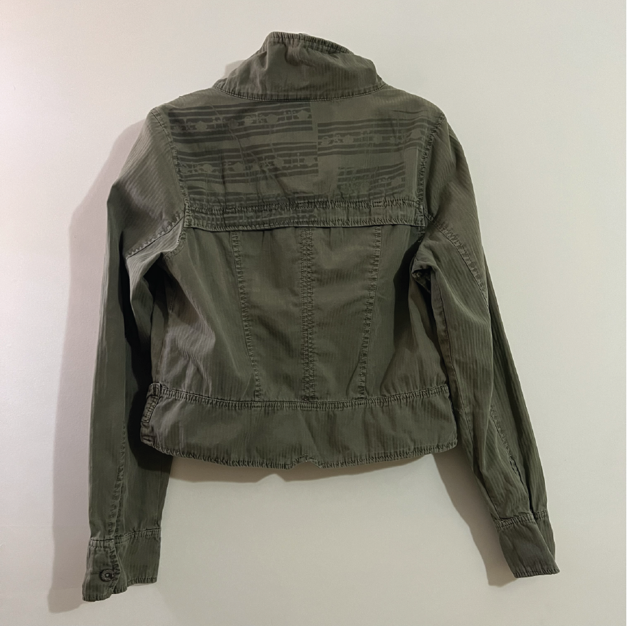 Block Logo Khaki Utilitarian Jacket