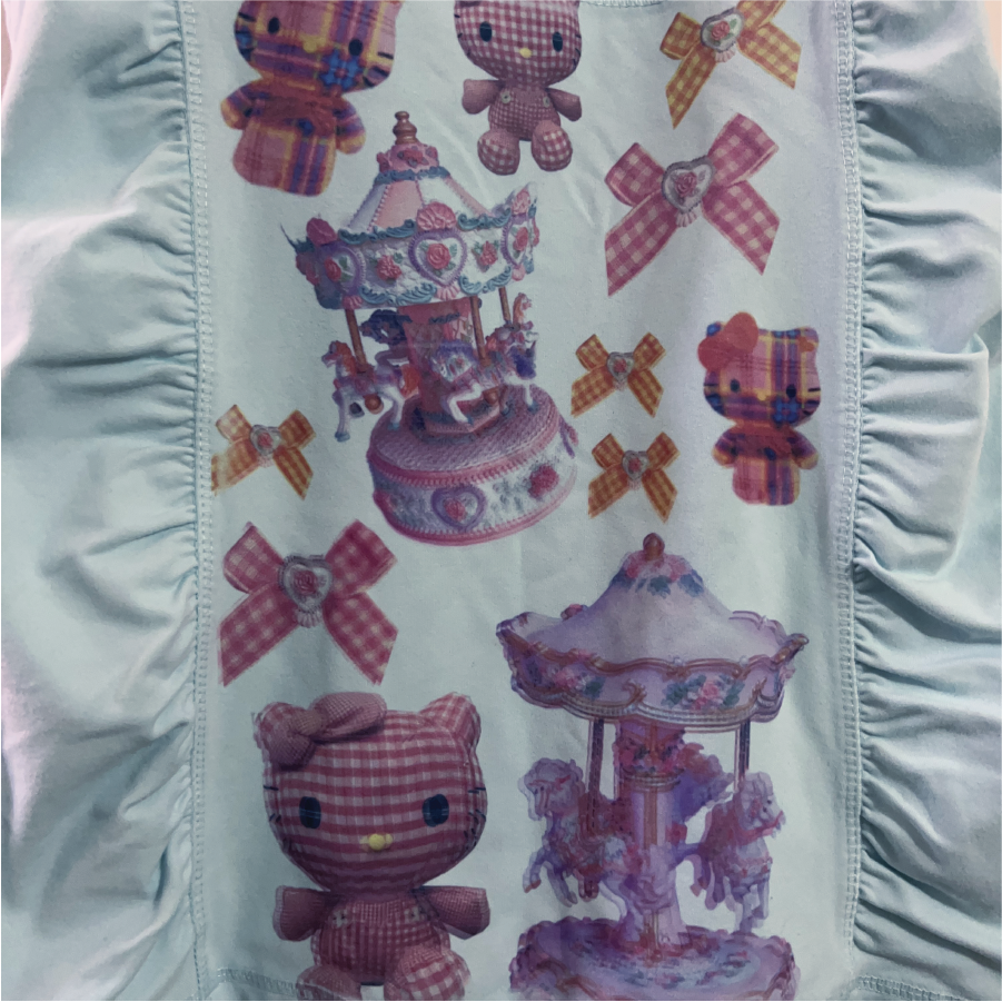 Gingham HK Girly Ruched Tank