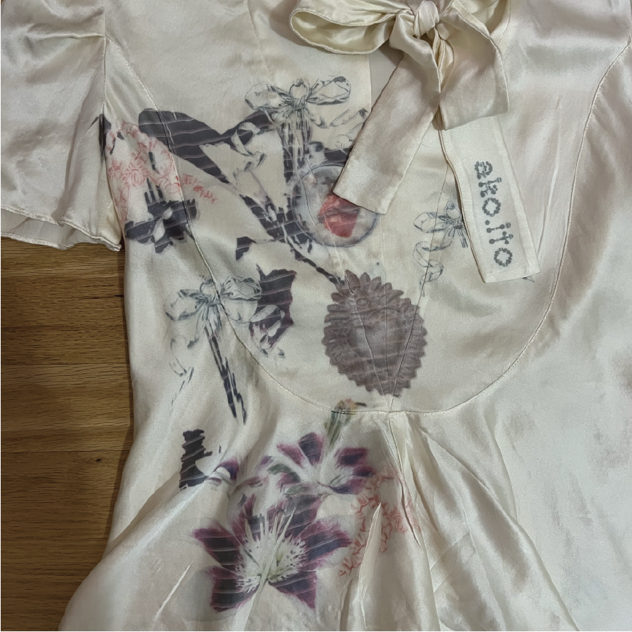 My Dear Beloved Silk Ruffle Blouse