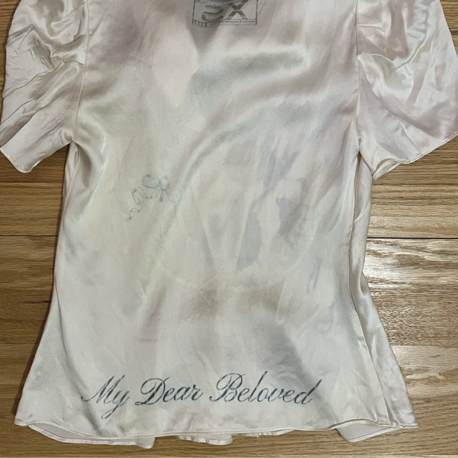My Dear Beloved Silk Ruffle Blouse