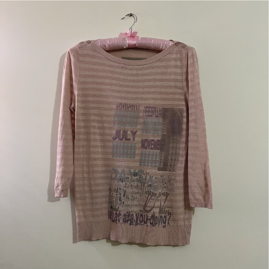 Days Are Passing By Striped Sweater Top