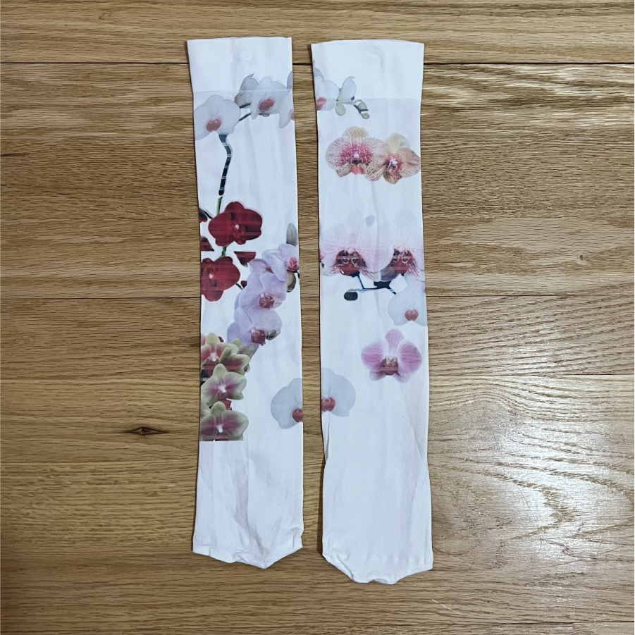 Orchids & Bows Knee Highs